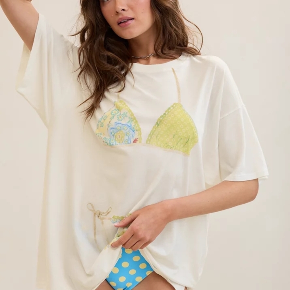 Aerie Pink Bikini Night Tee - Picture 6 of 7